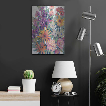 Luxe Metal Art 'Spring in Bloom II' by Tim O'Toole, Metal Wall Art,16x24