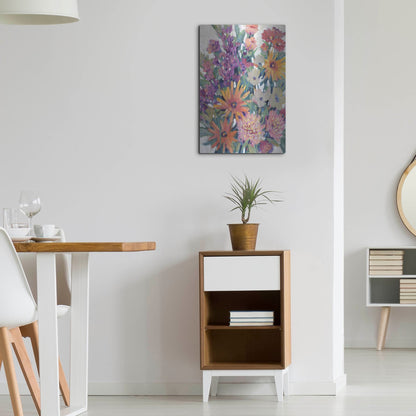 Luxe Metal Art 'Spring in Bloom II' by Tim O'Toole, Metal Wall Art,16x24
