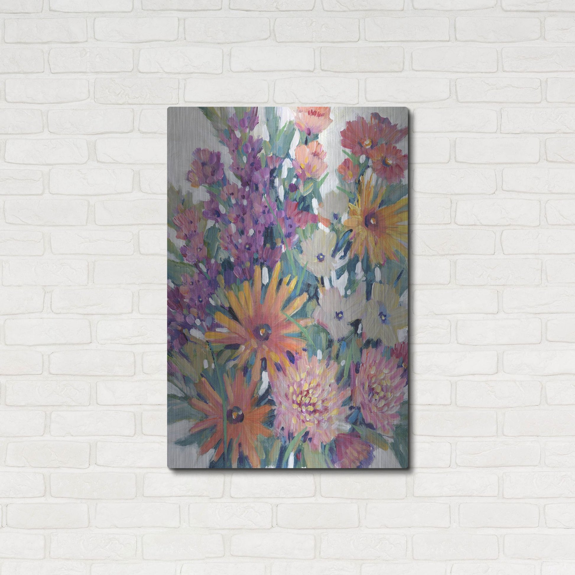 Luxe Metal Art 'Spring in Bloom II' by Tim O'Toole, Metal Wall Art,24x36