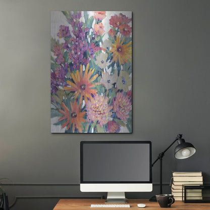 Luxe Metal Art 'Spring in Bloom II' by Tim O'Toole, Metal Wall Art,24x36