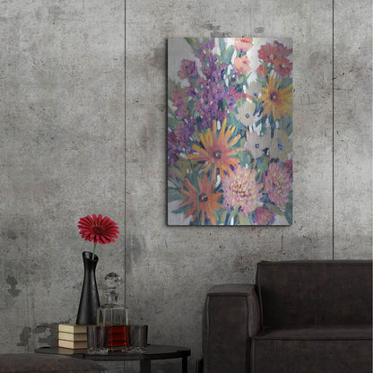 Luxe Metal Art 'Spring in Bloom II' by Tim O'Toole, Metal Wall Art,24x36