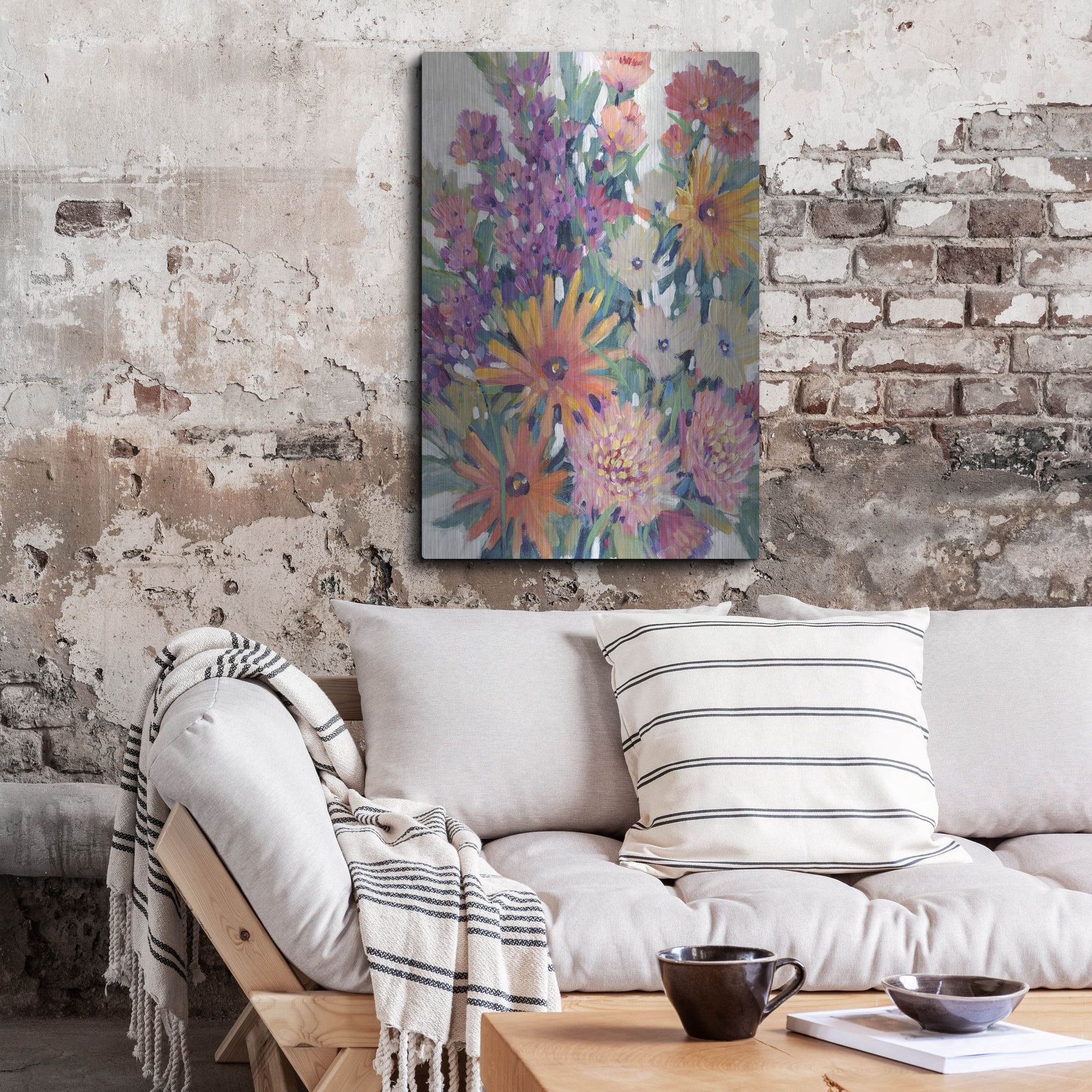 Luxe Metal Art 'Spring in Bloom II' by Tim O'Toole, Metal Wall Art,24x36