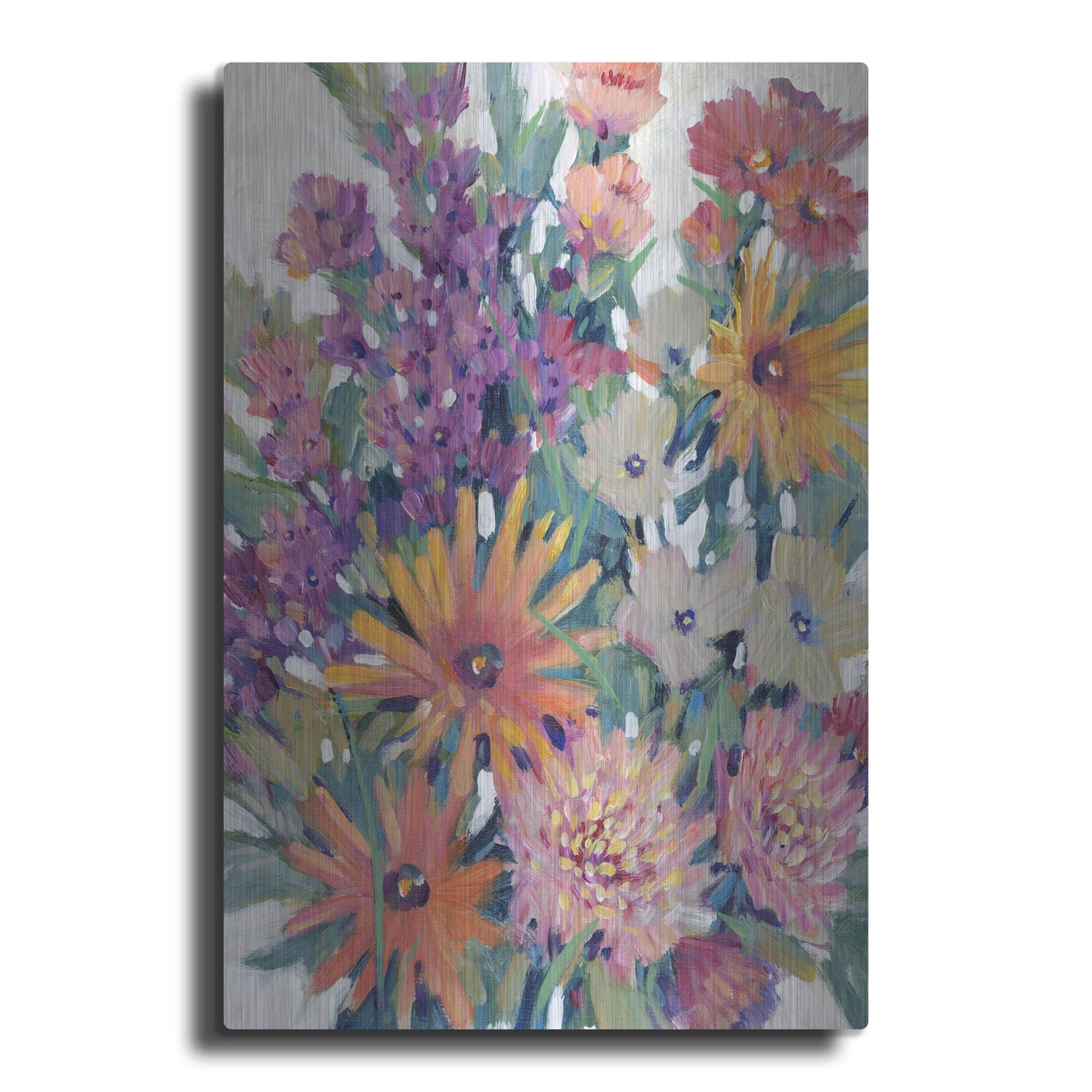 Luxe Metal Art 'Spring in Bloom II' by Tim O'Toole, Metal Wall Art