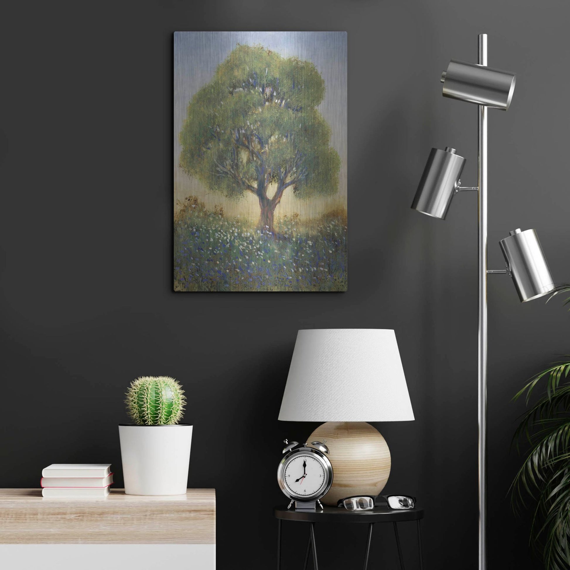 Luxe Metal Art 'Standing in the Field I' by Tim O'Toole, Metal Wall Art,16x24