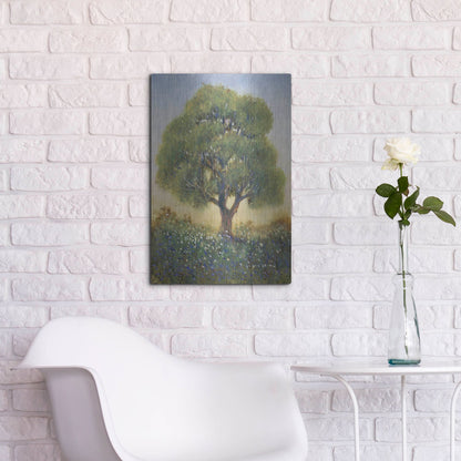 Luxe Metal Art 'Standing in the Field I' by Tim O'Toole, Metal Wall Art,16x24