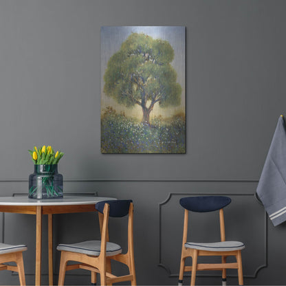 Luxe Metal Art 'Standing in the Field I' by Tim O'Toole, Metal Wall Art,24x36