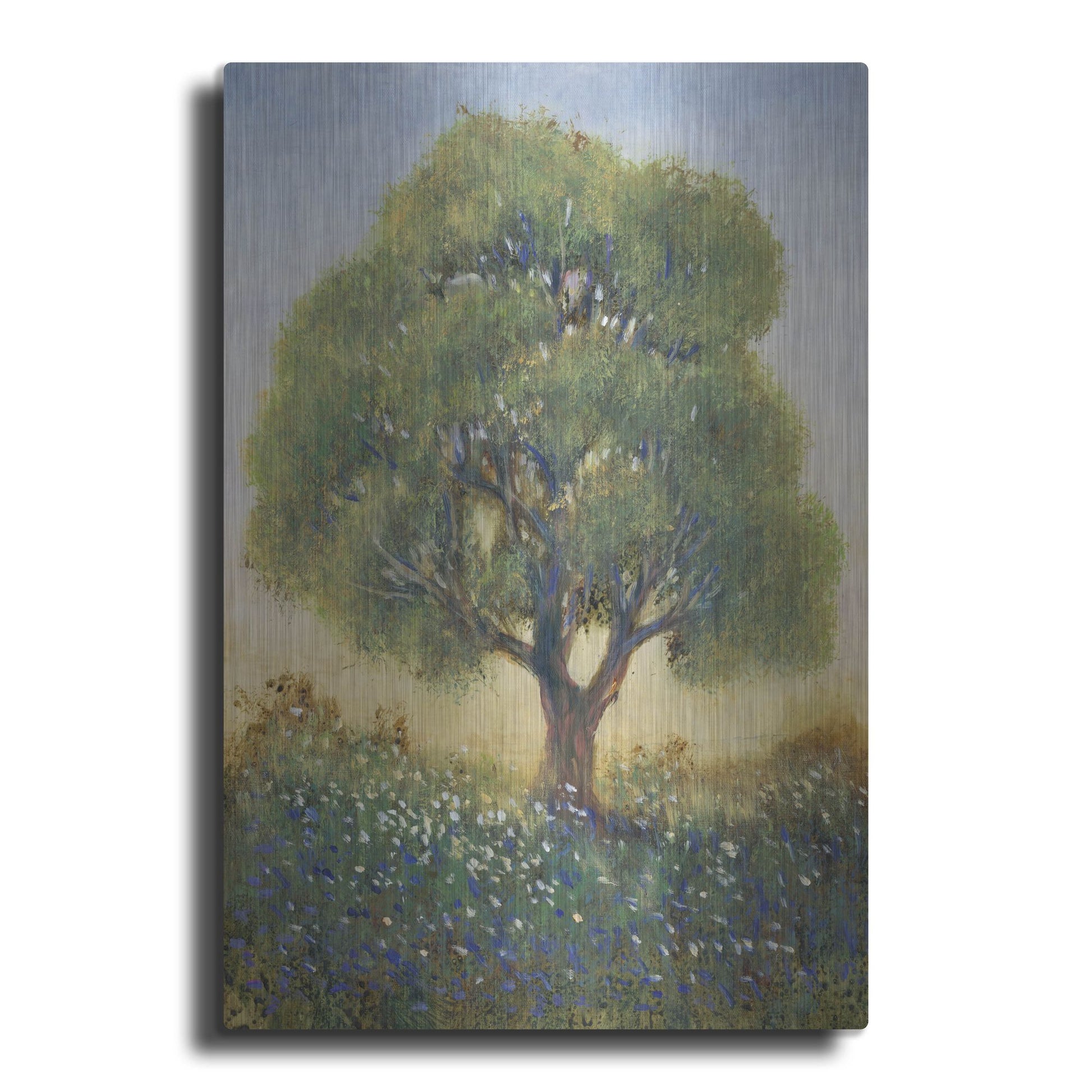 Luxe Metal Art 'Standing in the Field I' by Tim O'Toole, Metal Wall Art