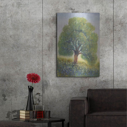 Luxe Metal Art 'Standing in the Field II' by Tim O'Toole, Metal Wall Art,24x36