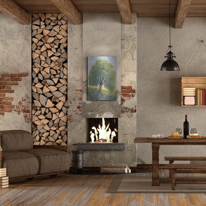 Luxe Metal Art 'Standing in the Field II' by Tim O'Toole, Metal Wall Art,24x36