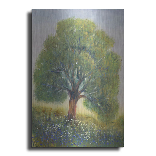 Luxe Metal Art 'Standing in the Field II' by Tim O'Toole, Metal Wall Art