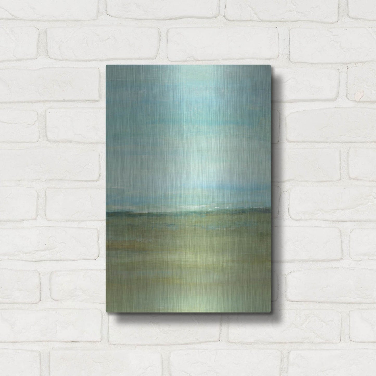 Luxe Metal Art 'Terra Verde II' by Tim O'Toole, Metal Wall Art,12x16