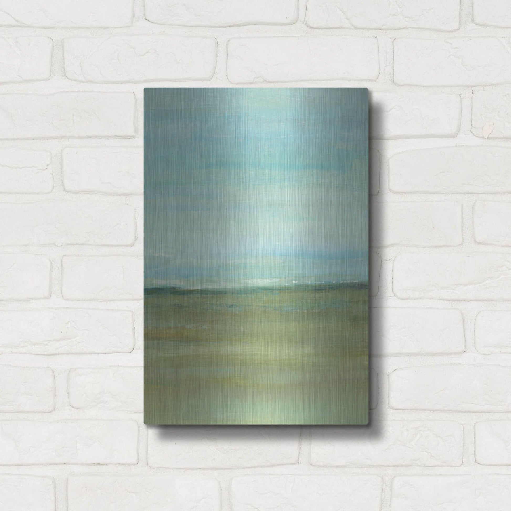 Luxe Metal Art 'Terra Verde II' by Tim O'Toole, Metal Wall Art,12x16