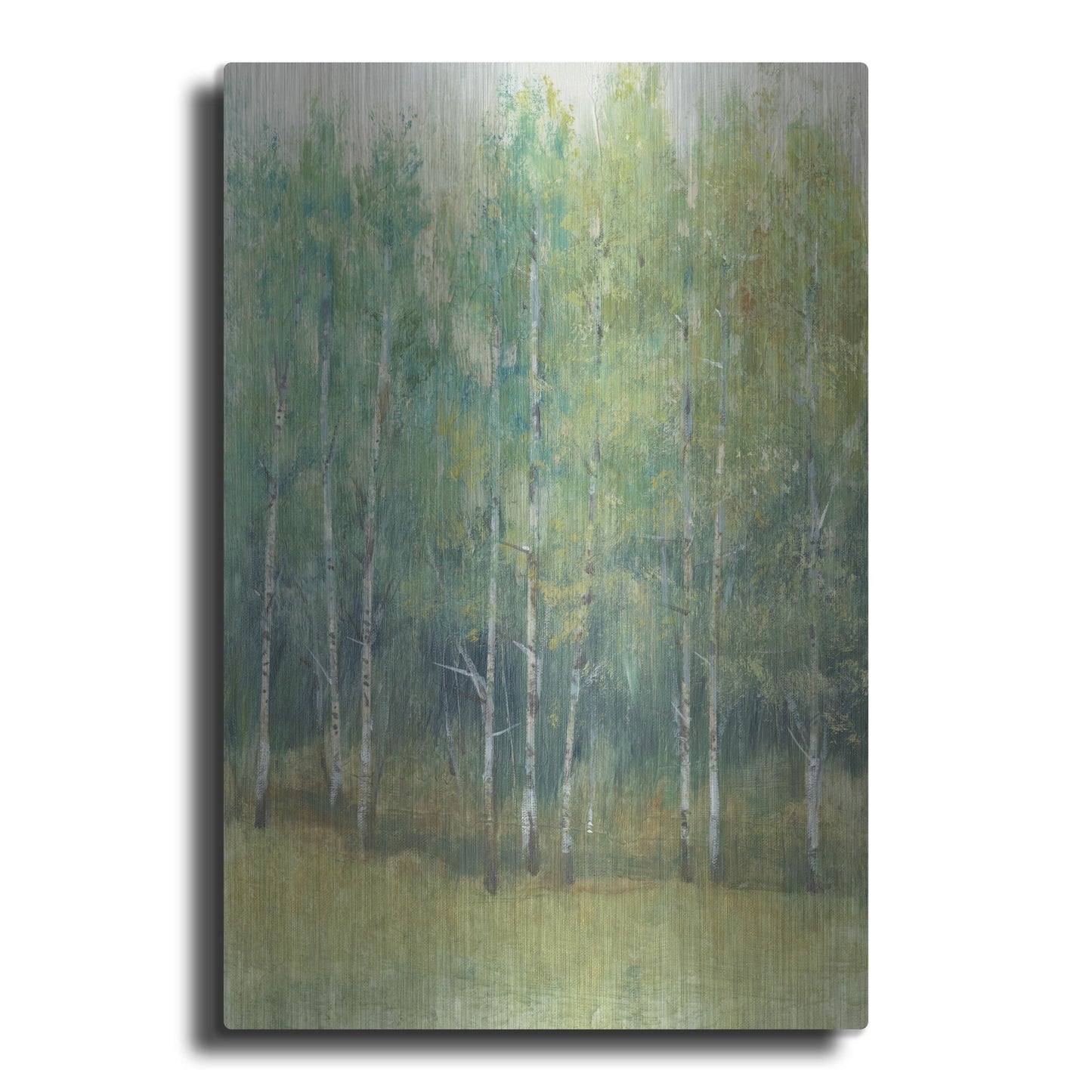 Luxe Metal Art 'Wood Land Edge I' by Tim O'Toole, Metal Wall Art