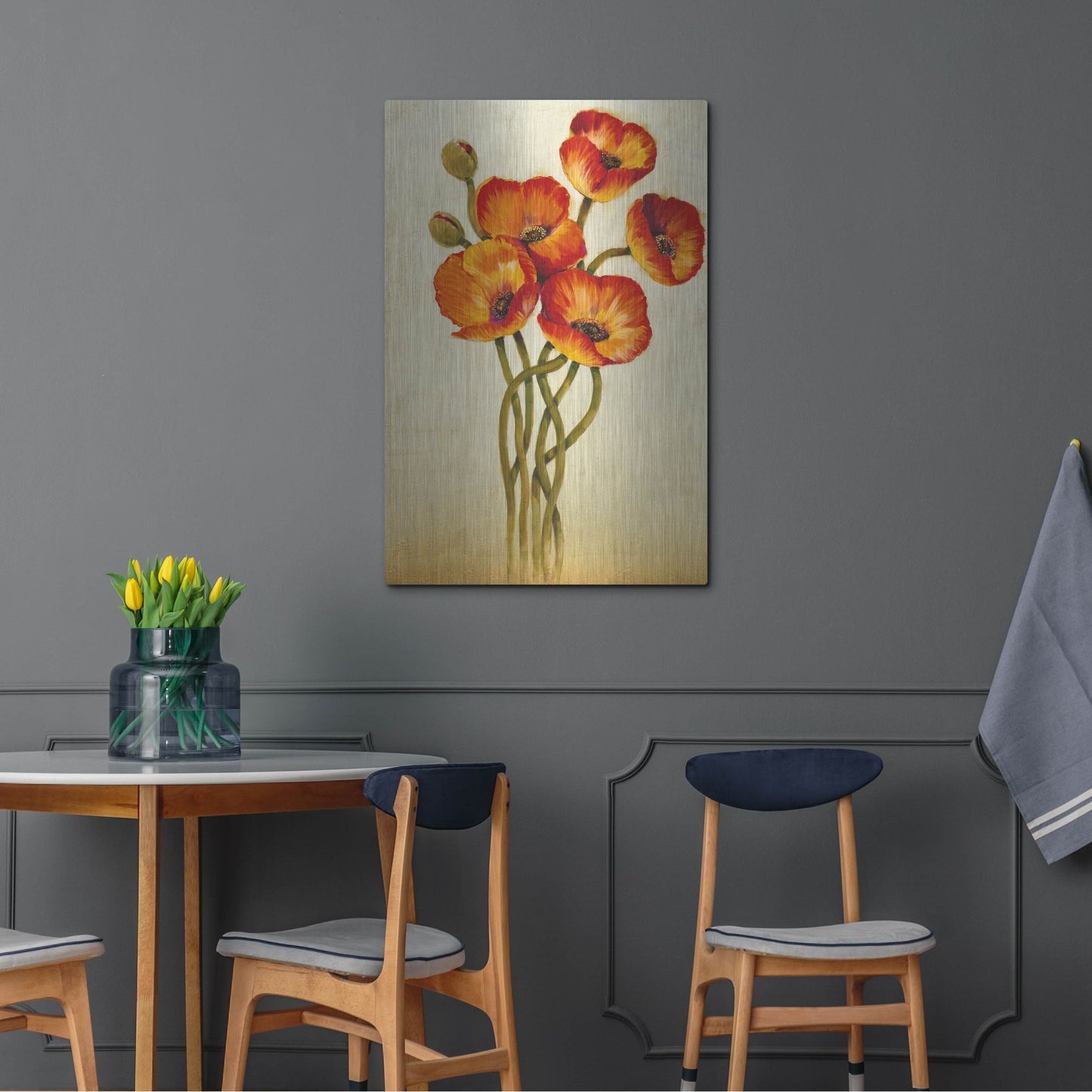 Luxe Metal Art 'Entanglement I' by Tim O'Toole, Metal Wall Art,24x36