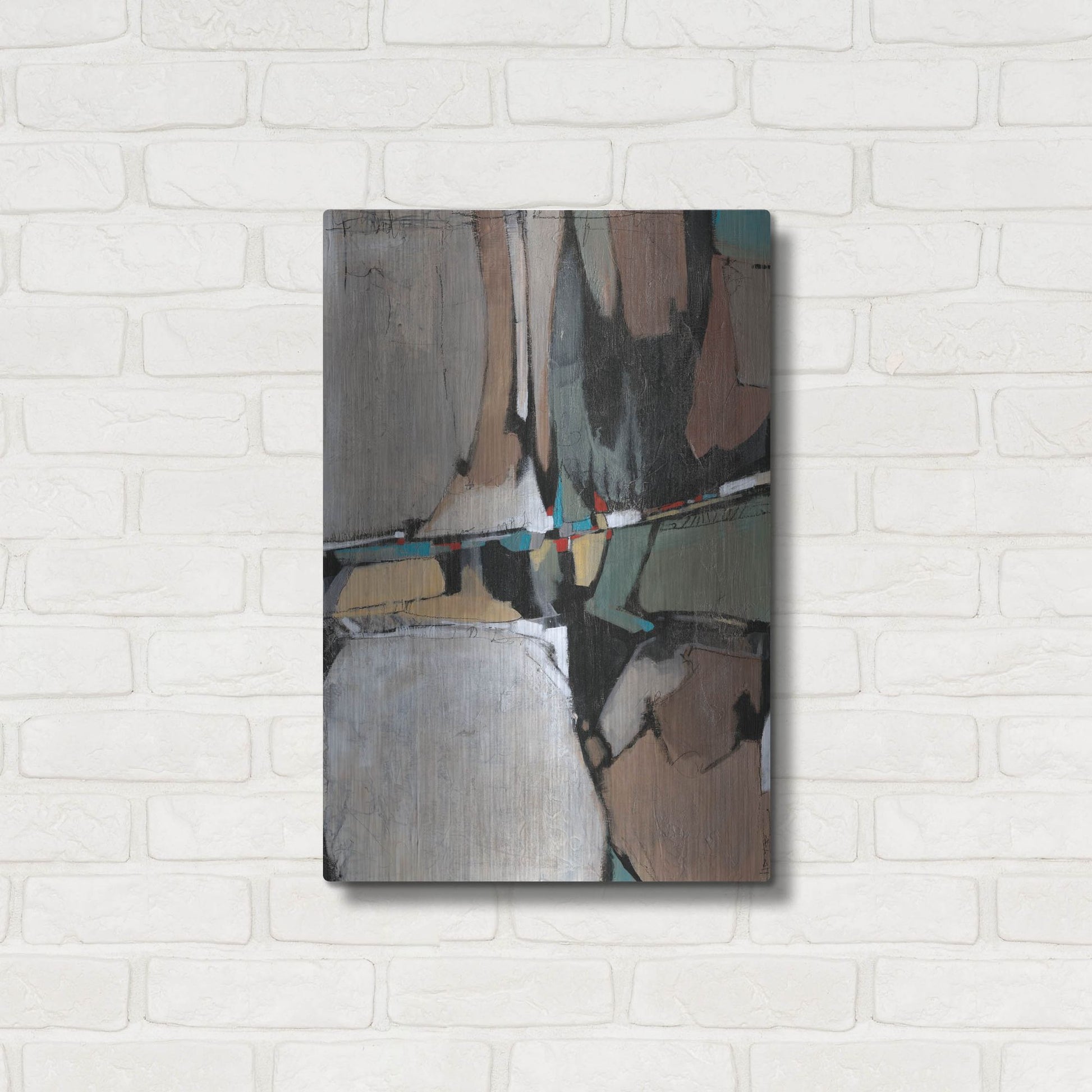 Luxe Metal Art 'Conjunction I' by Tim O'Toole, Metal Wall Art,16x24