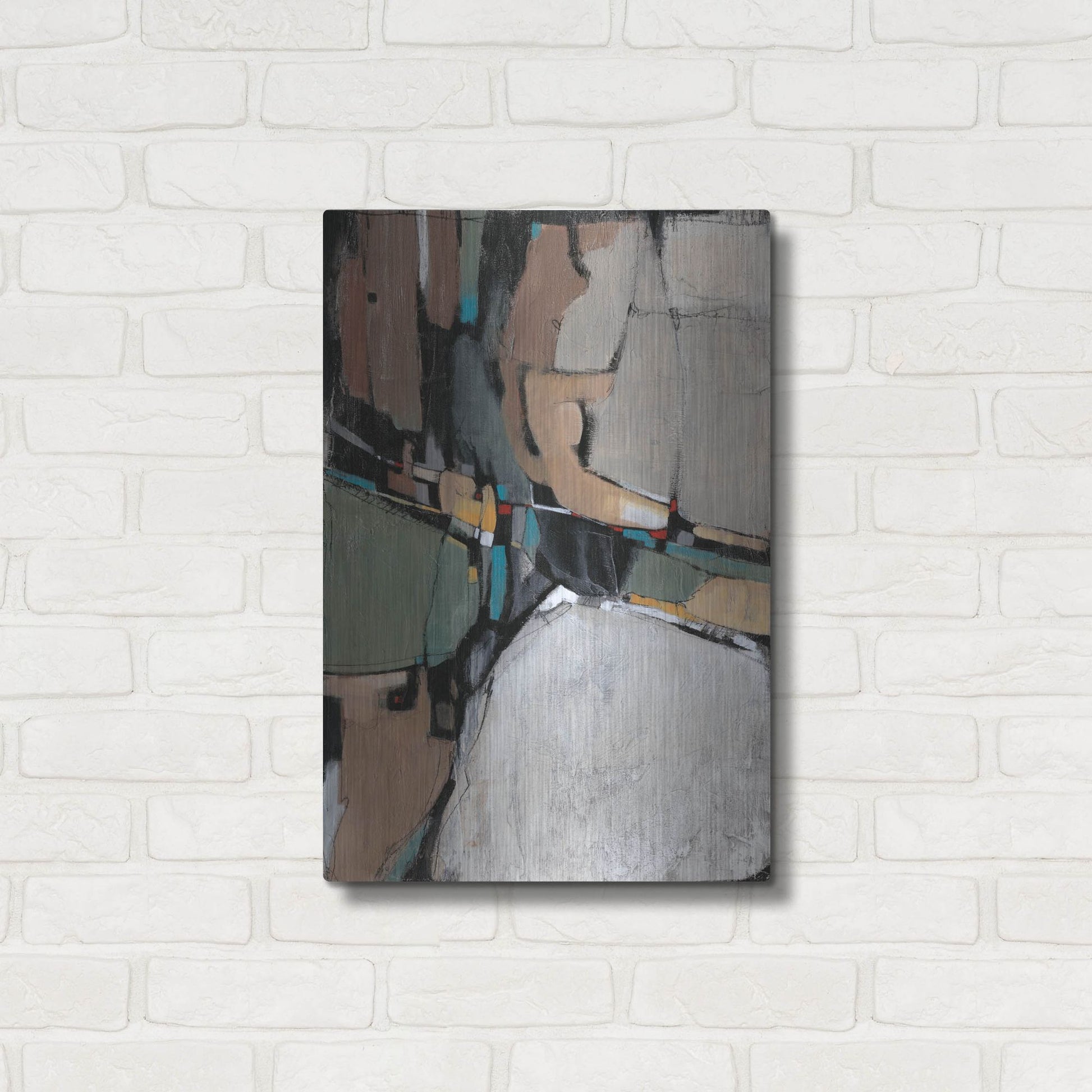 Luxe Metal Art 'Conjunction II' by Tim O'Toole, Metal Wall Art,16x24