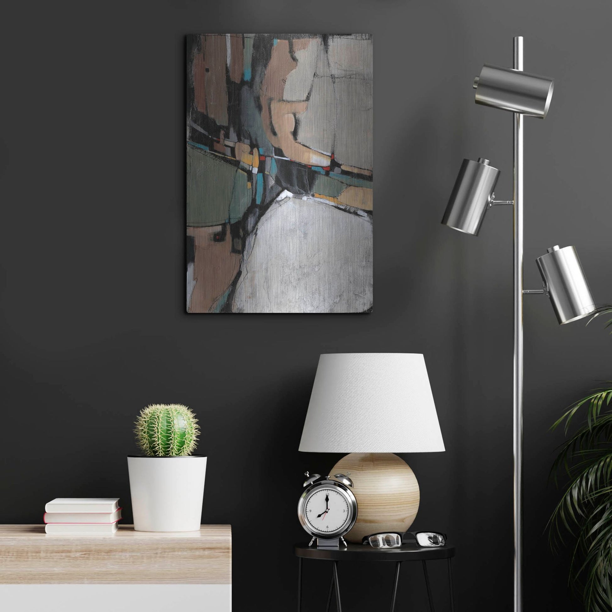 Luxe Metal Art 'Conjunction II' by Tim O'Toole, Metal Wall Art,16x24