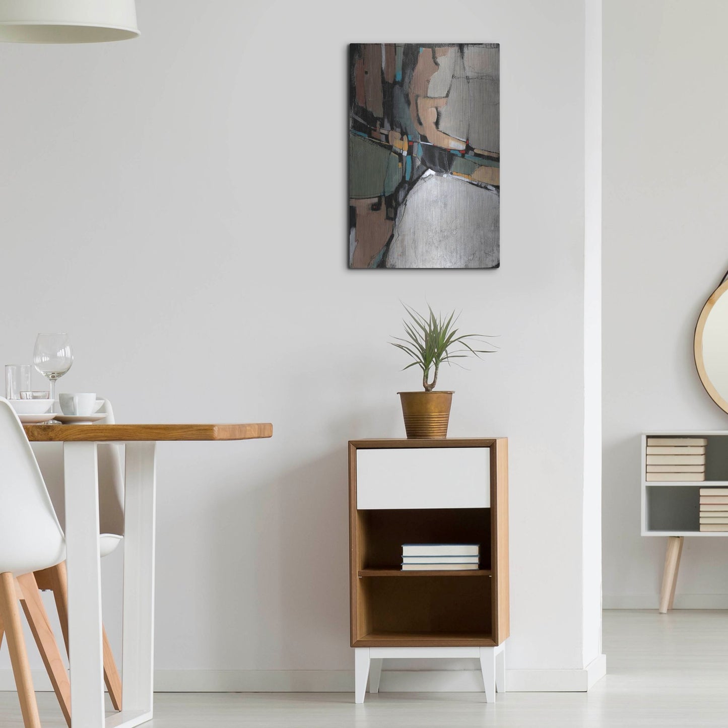 Luxe Metal Art 'Conjunction II' by Tim O'Toole, Metal Wall Art,16x24