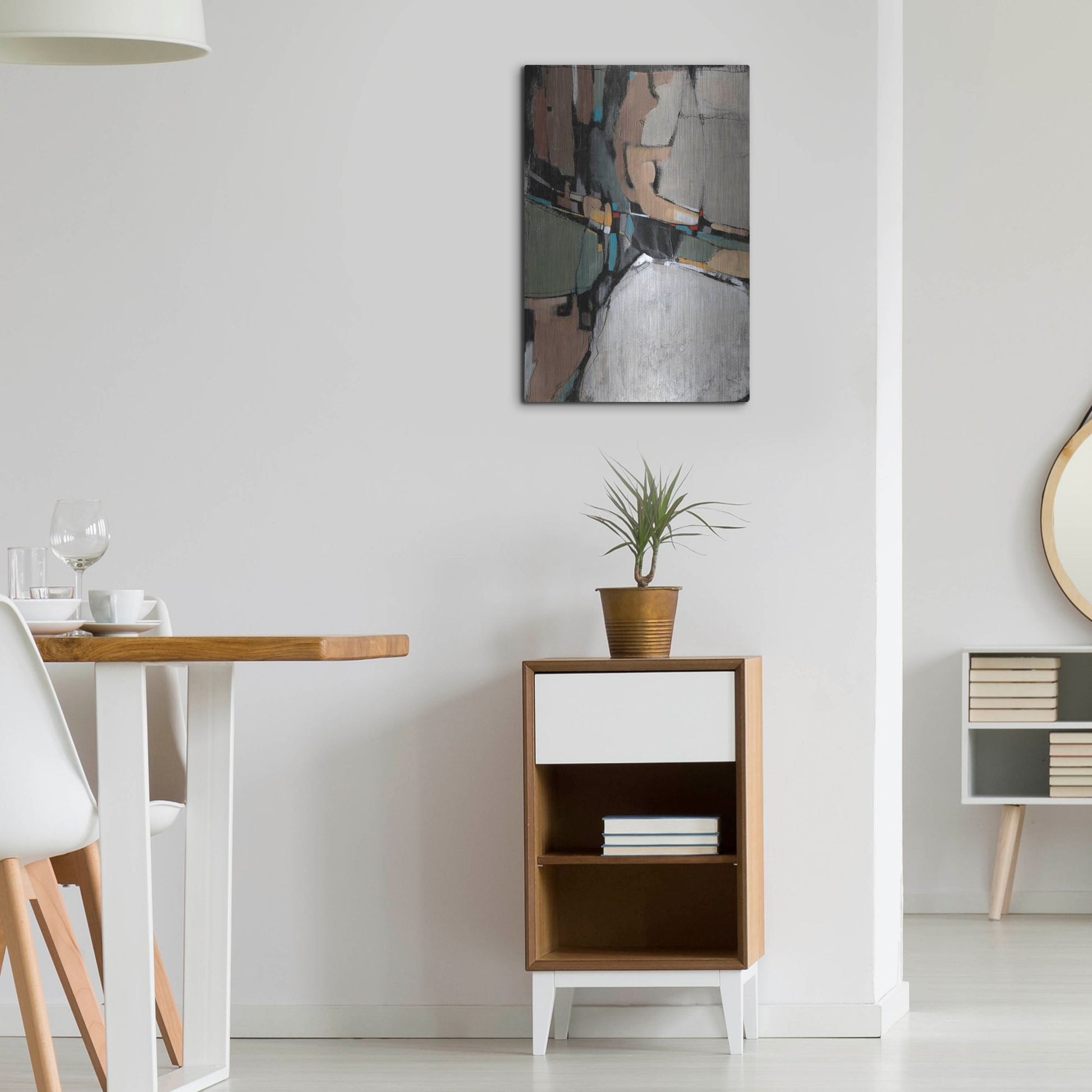 Luxe Metal Art 'Conjunction II' by Tim O'Toole, Metal Wall Art,16x24