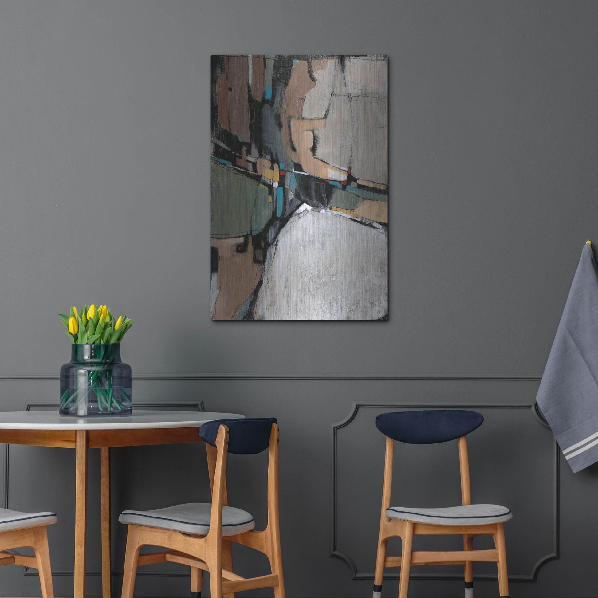 Luxe Metal Art 'Conjunction II' by Tim O'Toole, Metal Wall Art,24x36