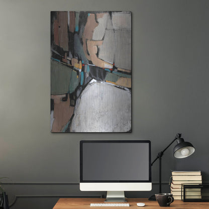 Luxe Metal Art 'Conjunction II' by Tim O'Toole, Metal Wall Art,24x36