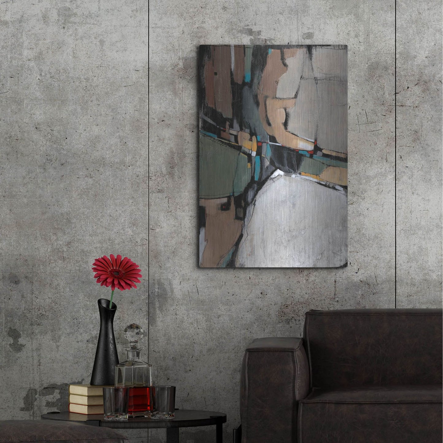 Luxe Metal Art 'Conjunction II' by Tim O'Toole, Metal Wall Art,24x36