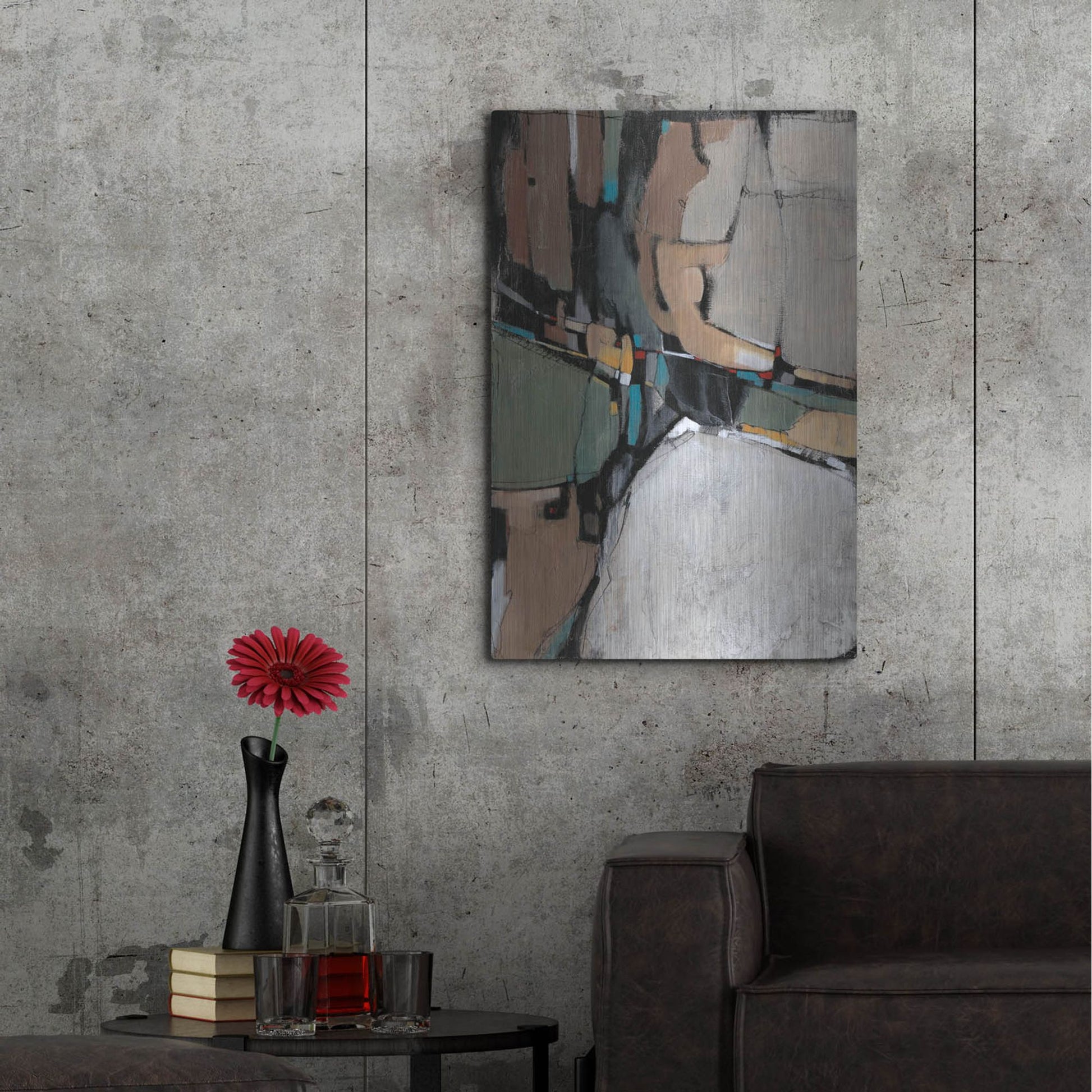 Luxe Metal Art 'Conjunction II' by Tim O'Toole, Metal Wall Art,24x36