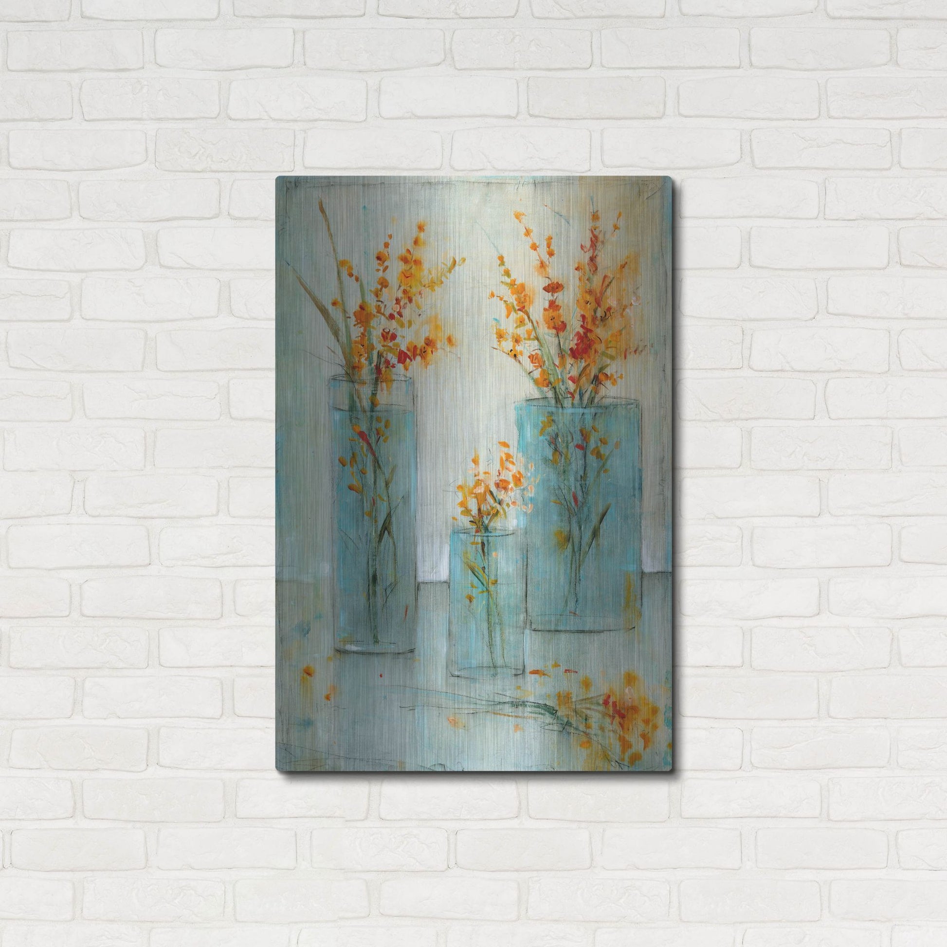 Luxe Metal Art 'Still Life Study I' by Tim O'Toole, Metal Wall Art,24x36