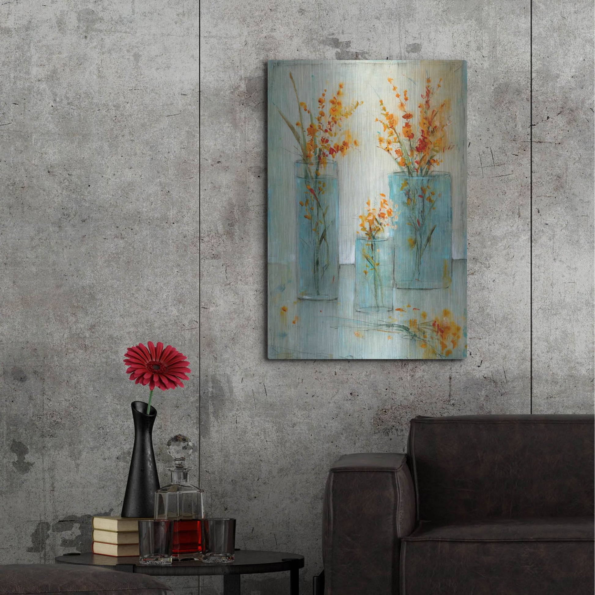 Luxe Metal Art 'Still Life Study I' by Tim O'Toole, Metal Wall Art,24x36
