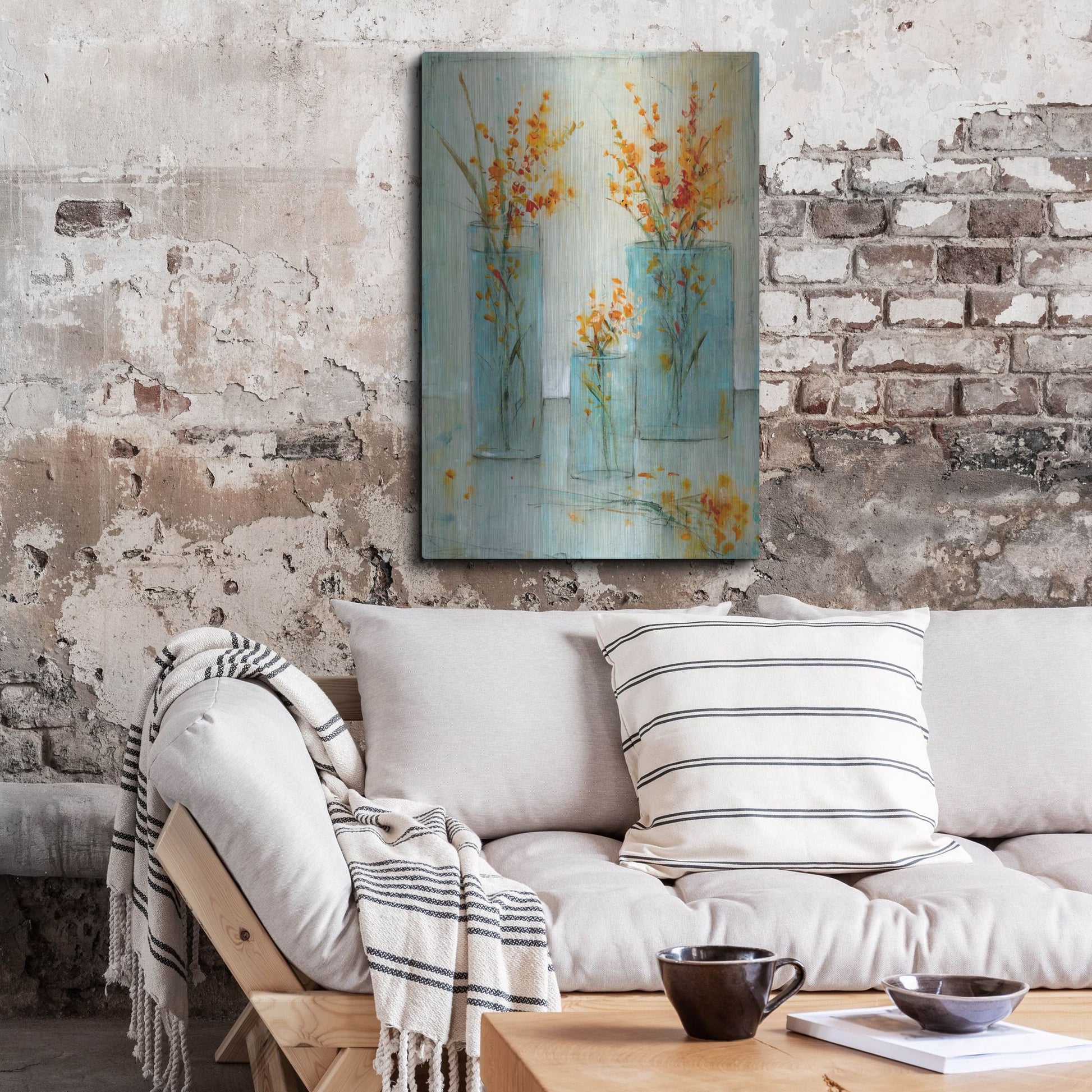 Luxe Metal Art 'Still Life Study I' by Tim O'Toole, Metal Wall Art,24x36