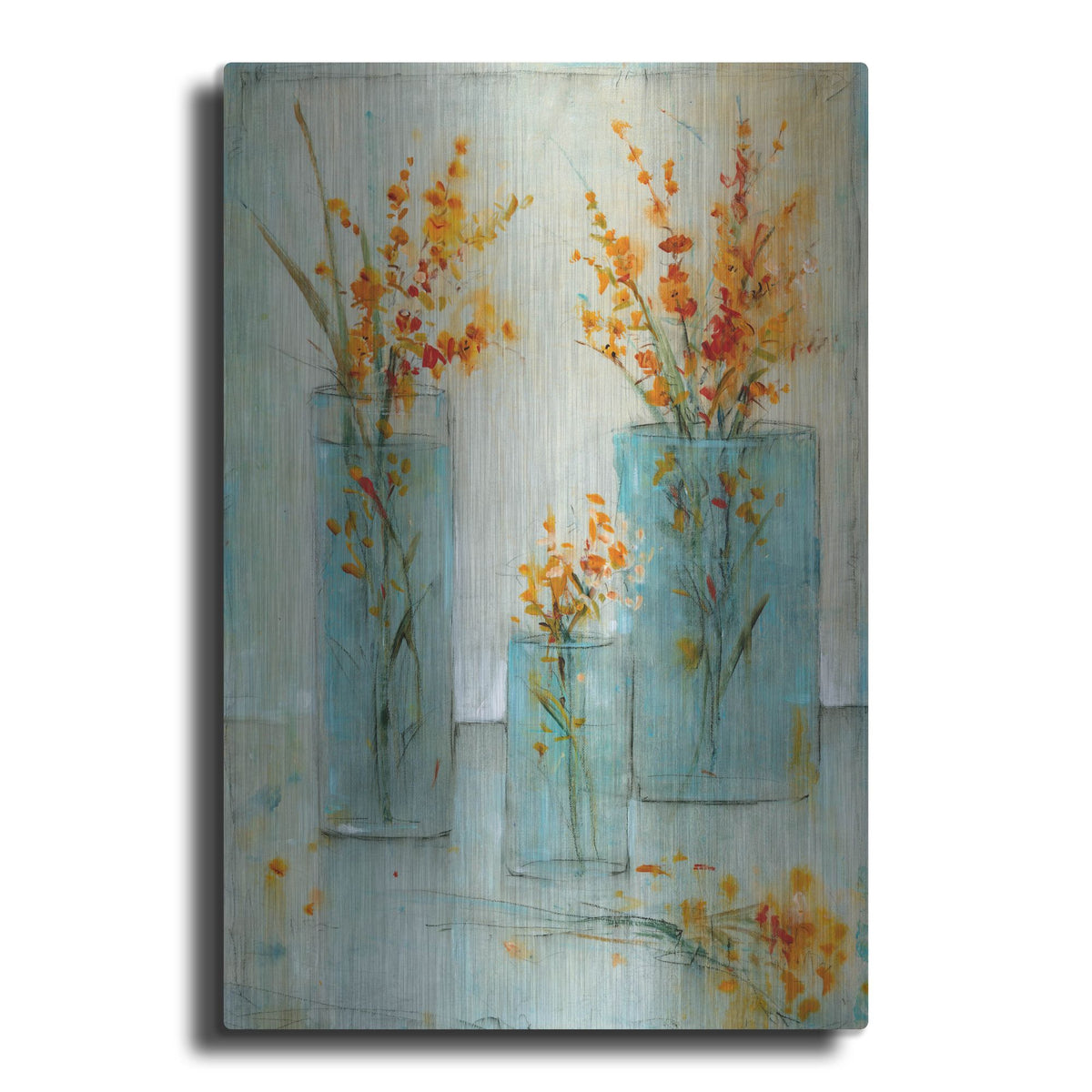 Luxe Metal Art 'Still Life Study I' by Tim O'Toole, Metal Wall Art