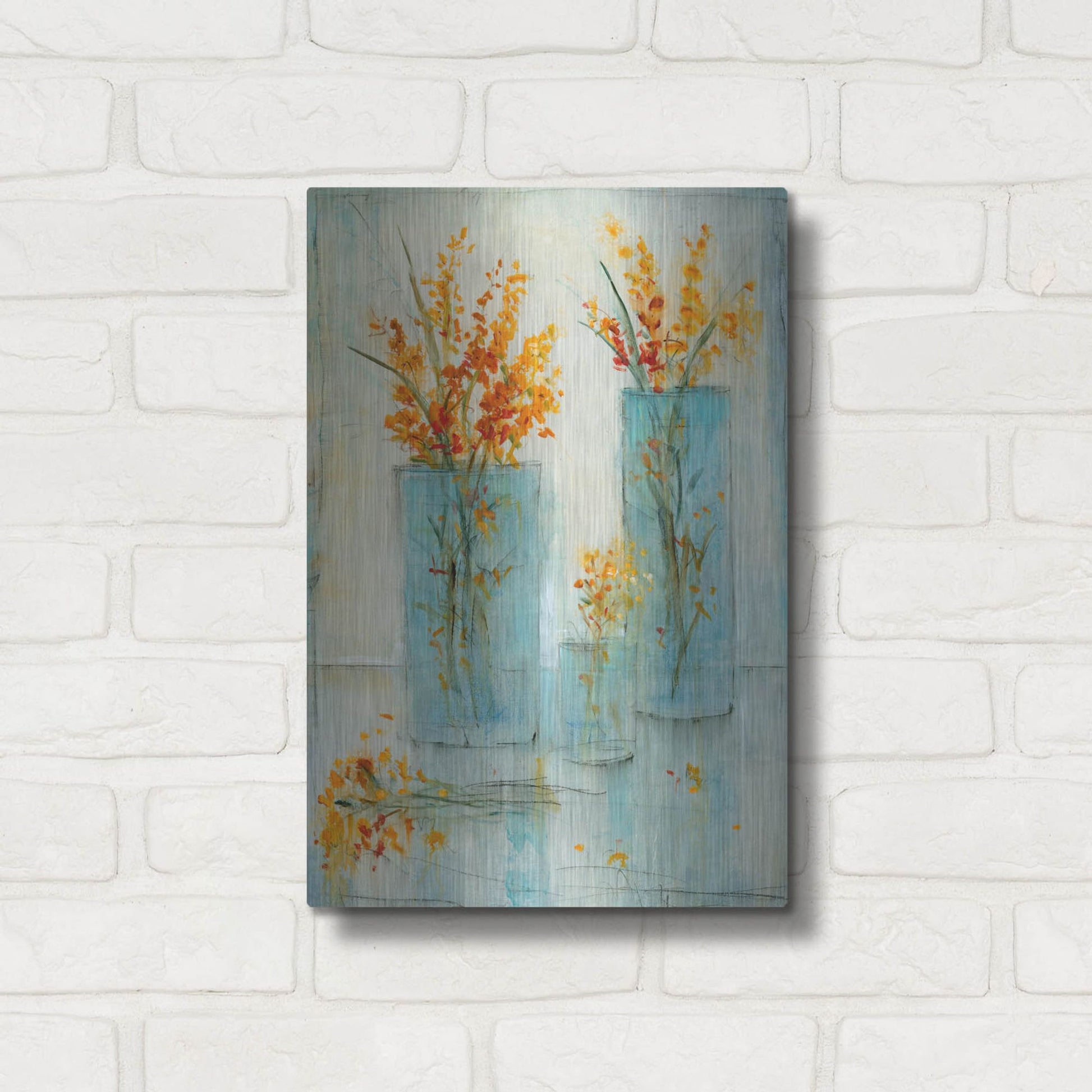 Luxe Metal Art 'Still Life Study II' by Tim O'Toole, Metal Wall Art,12x16