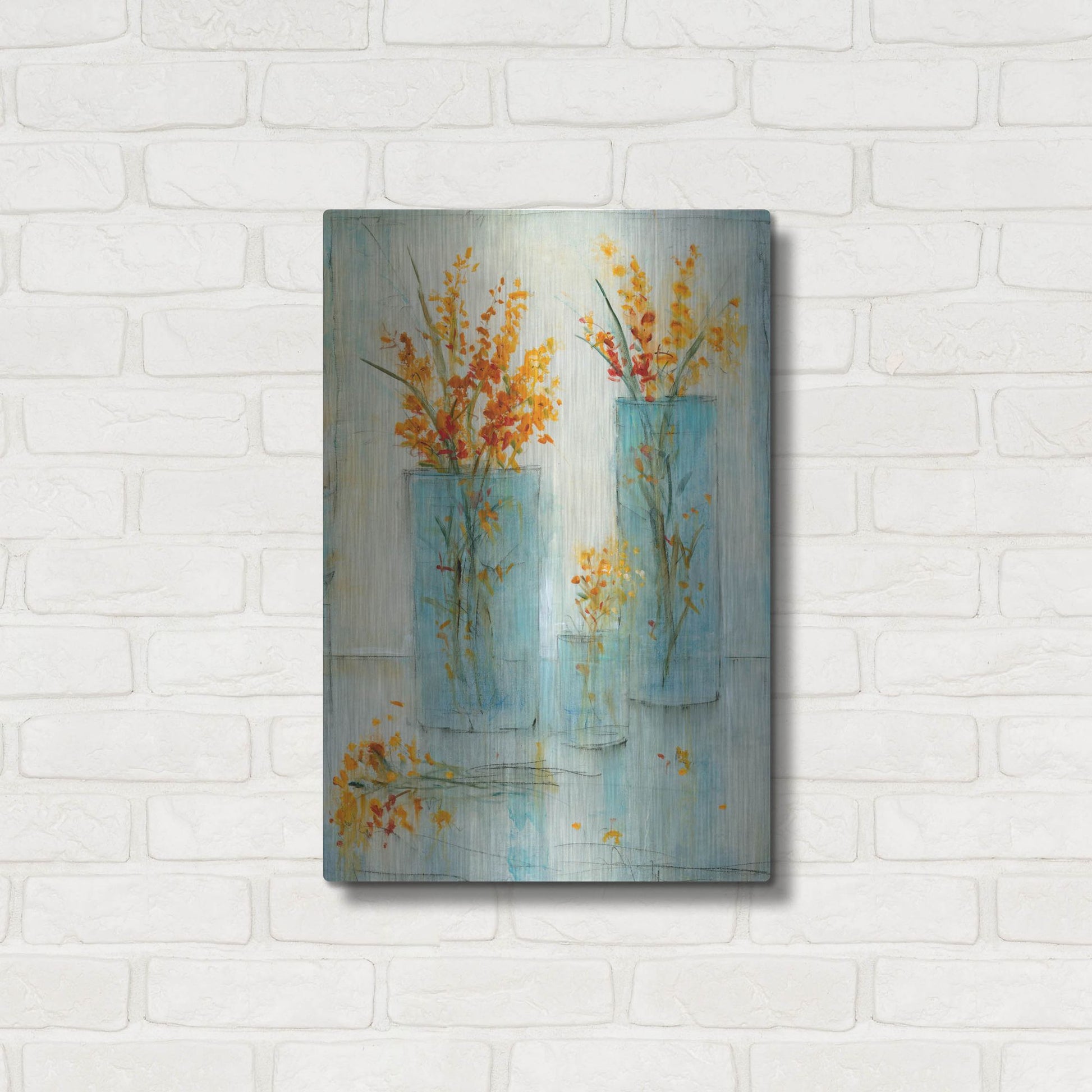 Luxe Metal Art 'Still Life Study II' by Tim O'Toole, Metal Wall Art,16x24