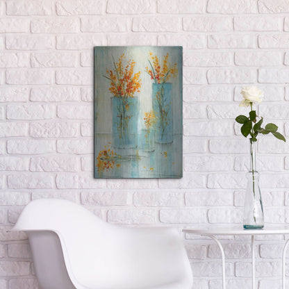 Luxe Metal Art 'Still Life Study II' by Tim O'Toole, Metal Wall Art,16x24