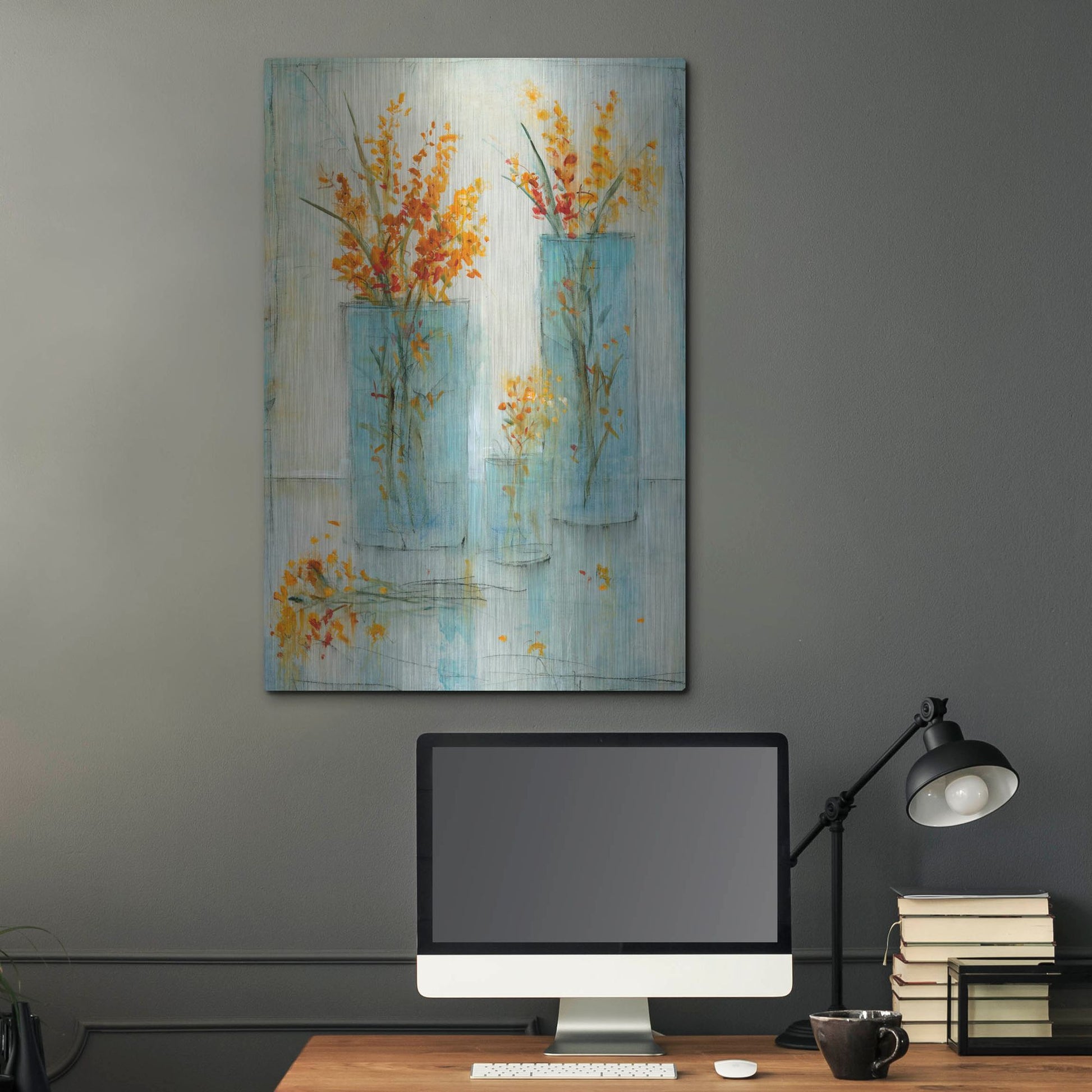 Luxe Metal Art 'Still Life Study II' by Tim O'Toole, Metal Wall Art,24x36