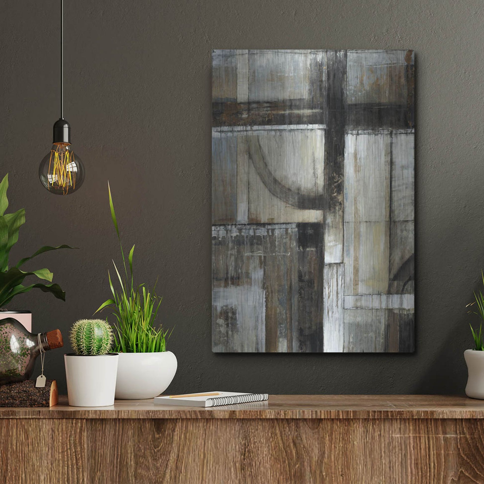 Luxe Metal Art 'Existence I' by Tim O'Toole, Metal Wall Art,12x16