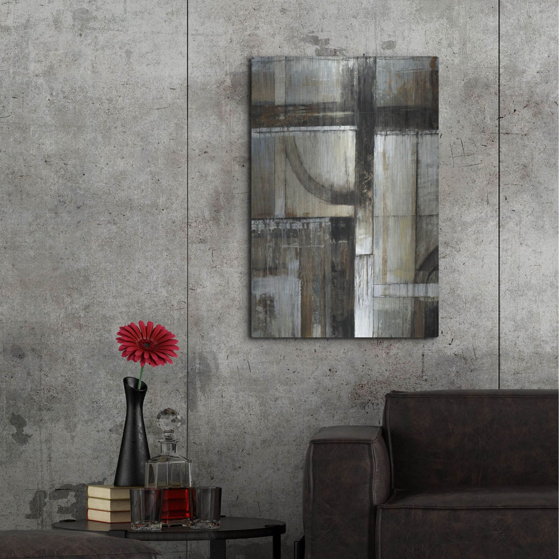 Luxe Metal Art 'Existence I' by Tim O'Toole, Metal Wall Art,24x36