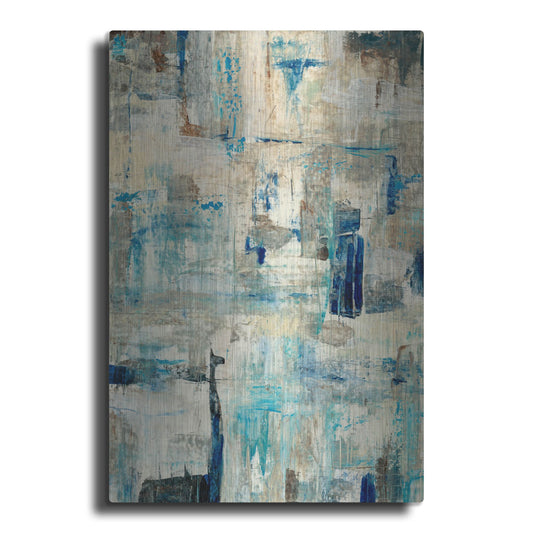 Luxe Metal Art 'Aqua Separation I' by Tim O'Toole, Metal Wall Art
