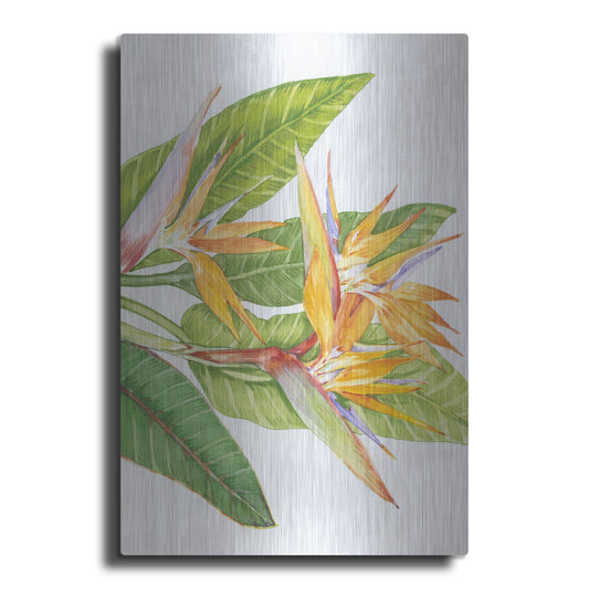 Luxe Metal Art 'Exotic Flowers II' by Tim O'Toole, Metal Wall Art