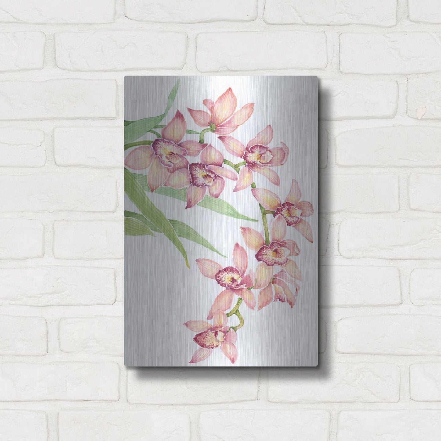 Luxe Metal Art 'Exotic Flowers III' by Tim O'Toole, Metal Wall Art,12x16