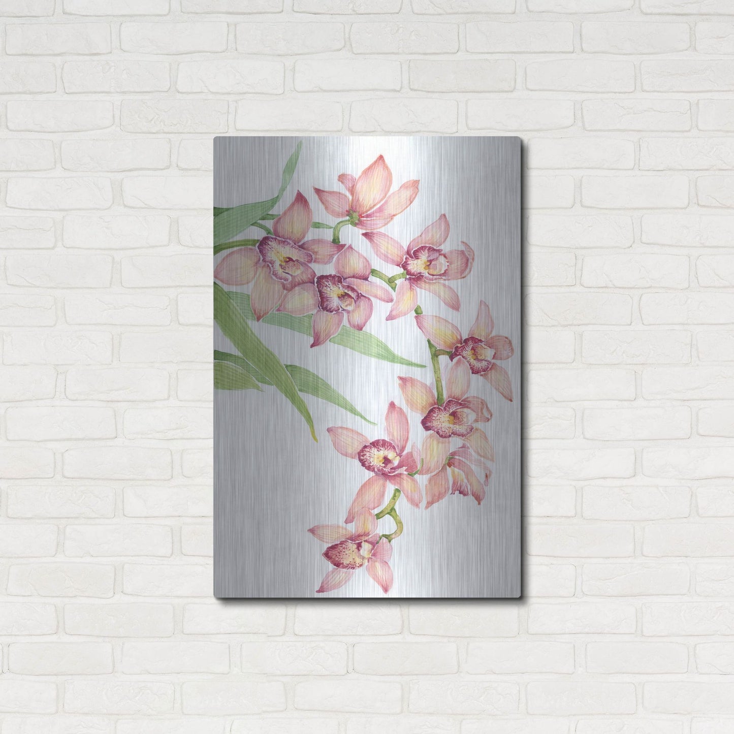 Luxe Metal Art 'Exotic Flowers III' by Tim O'Toole, Metal Wall Art,24x36