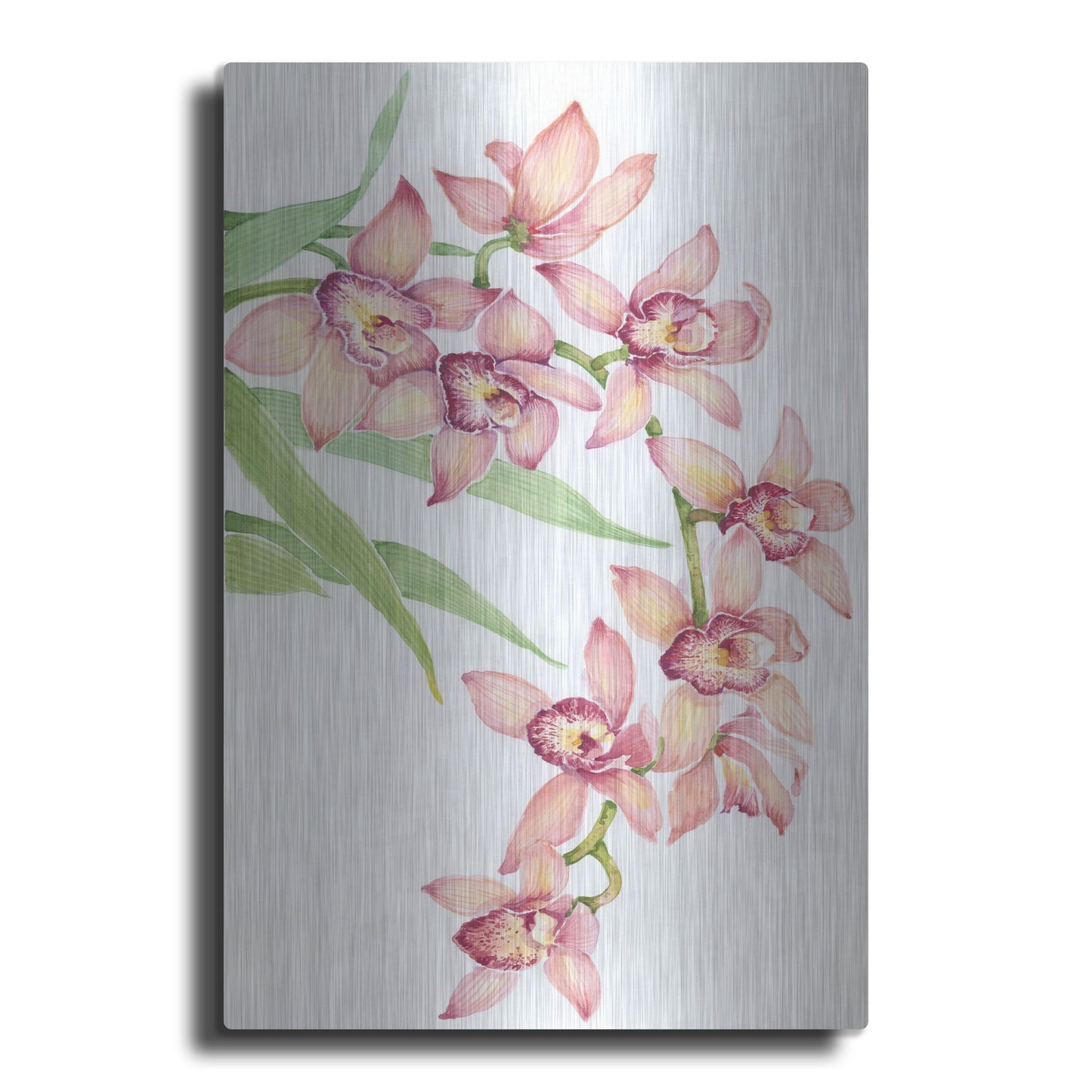 Luxe Metal Art 'Exotic Flowers III' by Tim O'Toole, Metal Wall Art