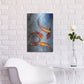 Luxe Metal Art 'Graceful Koi I' by Tim O'Toole, Metal Wall Art,16x24