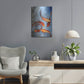 Luxe Metal Art 'Graceful Koi I' by Tim O'Toole, Metal Wall Art,16x24