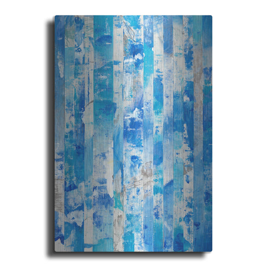 Luxe Metal Art 'Shifting Blues I' by Tim O'Toole, Metal Wall Art
