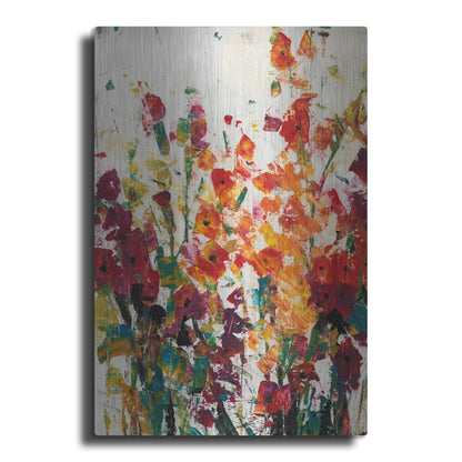 Luxe Metal Art 'Wildflowers Blooming II' by Tim O'Toole, Metal Wall Art