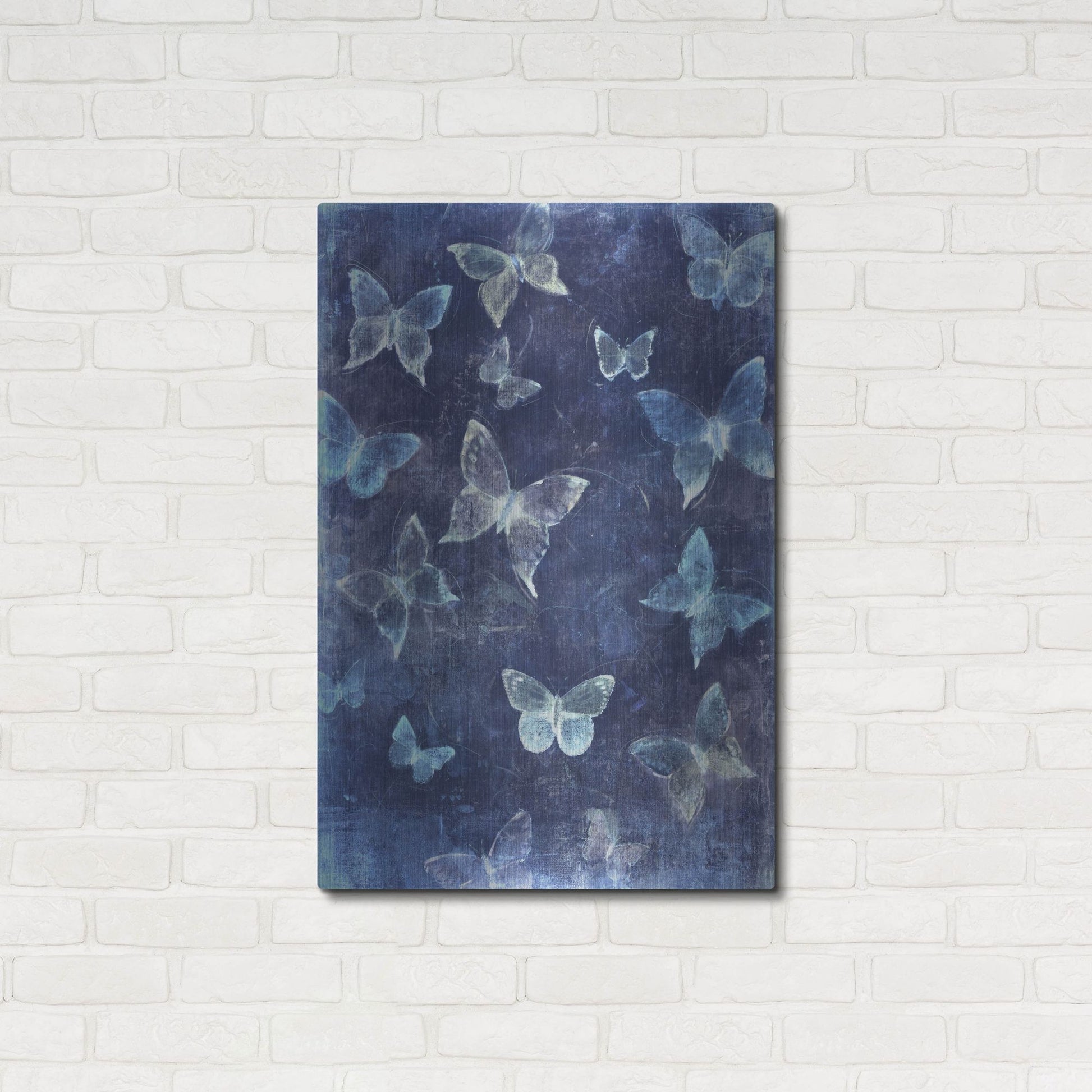 Luxe Metal Art 'Indigo Flight II' by Tim O'Toole, Metal Wall Art,24x36