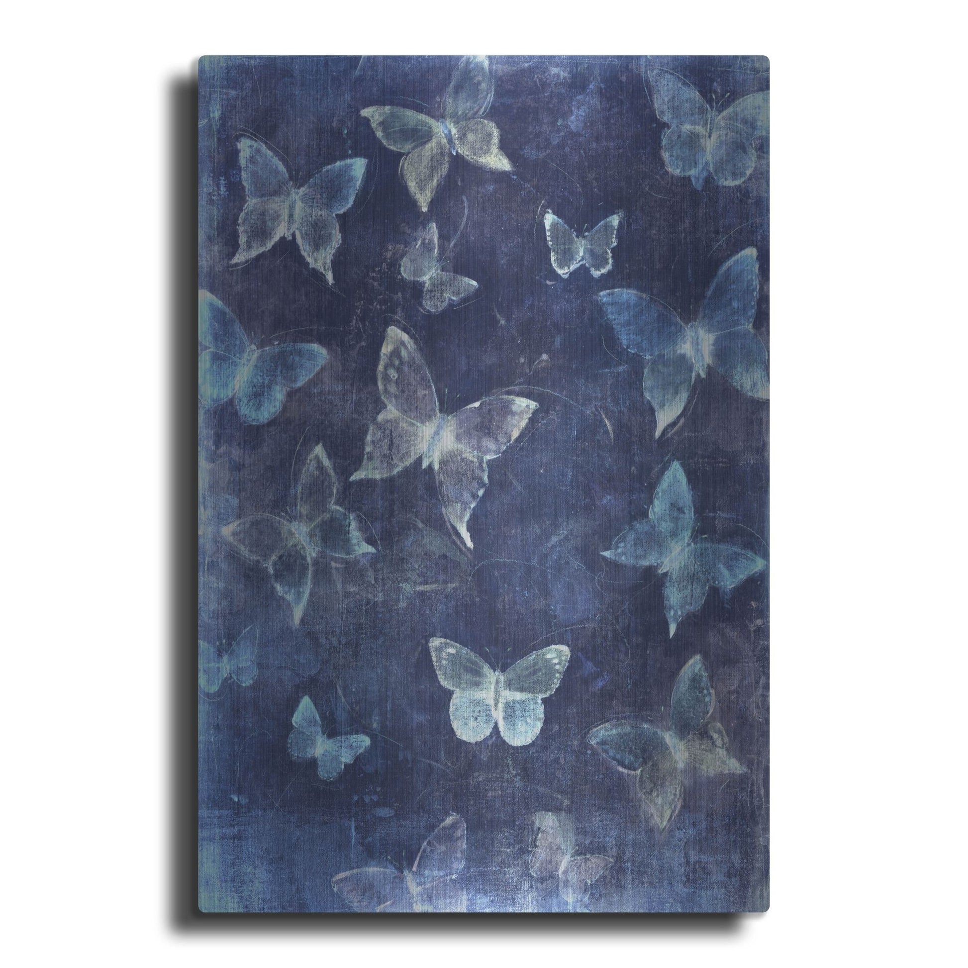 Luxe Metal Art 'Indigo Flight II' by Tim O'Toole, Metal Wall Art