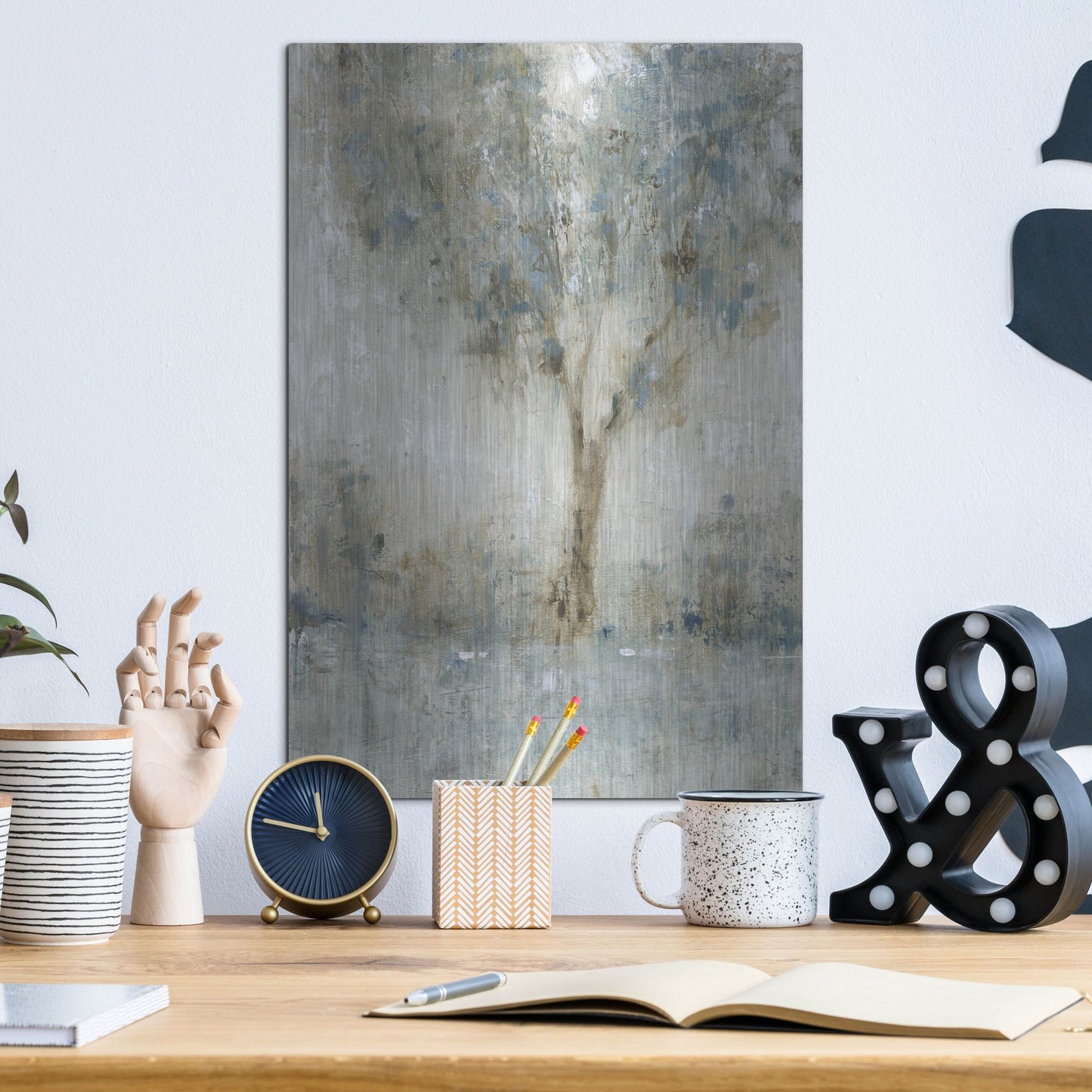 Luxe Metal Art 'Morning Glow I' by Tim O'Toole, Metal Wall Art,12x16