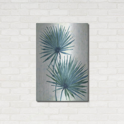 Luxe Metal Art 'Palm Leaves I' by Tim O'Toole, Metal Wall Art,24x36